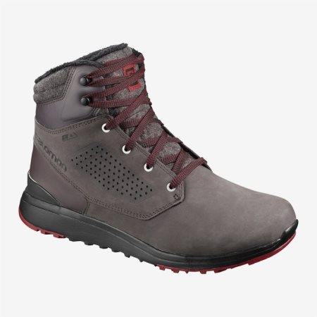 Salomon UTILITY WINTER CS WP Mens Hiking Boots Chocolate | Salomon South Africa